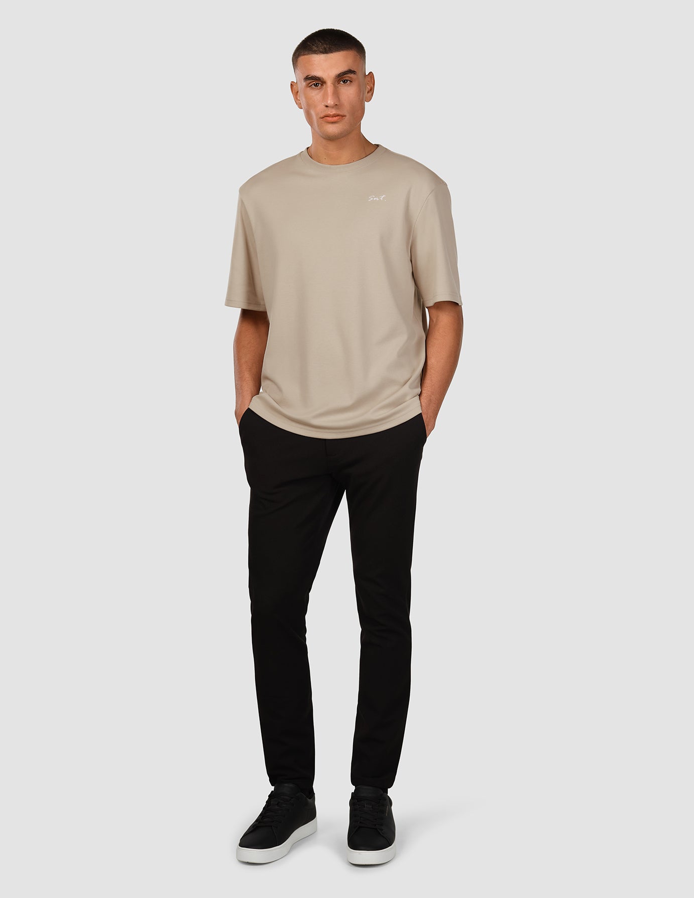 Heavy Box Fit T-shirt Legacy Stone Beige
